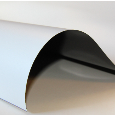 Magnetfolie med vit PVC 